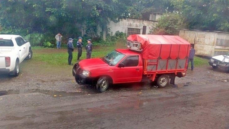 Se registra accidente en la carretera Tlapacoyan-Martínez de la Torre