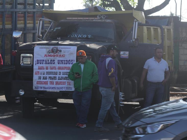 Estas son las vías bloqueadas en Xalapa por el Paro Nacional de transportistas