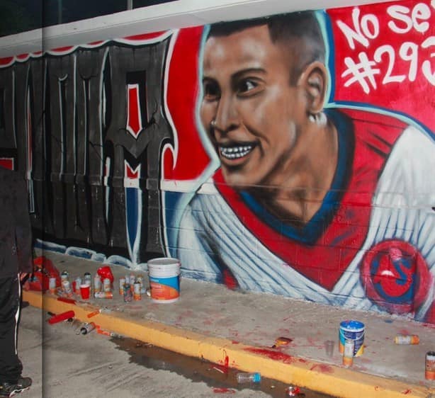 Inmortalizan a Diego ‘Puma’ Chávez en un mural en Veracruz