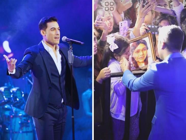 Carlos Rivera; conmueve por cantar a madre fallecida de una pequeña fan  