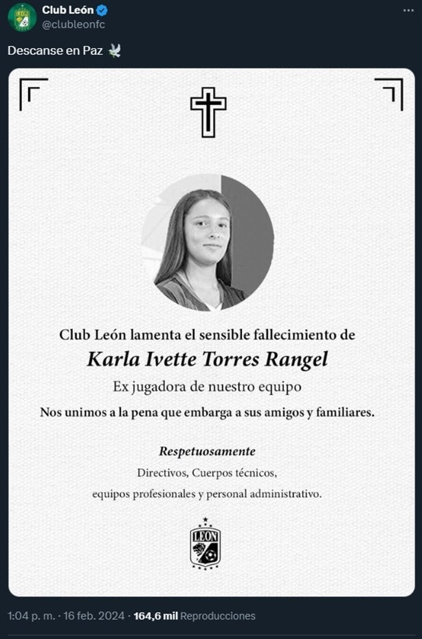 Karla Ivette Torres, exjugadora de la Liga MX femenil, muere en fuerte accidente