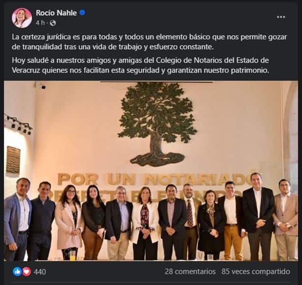 Apego a legalidad garantiza certeza de patrimonios: Rocío Nahle