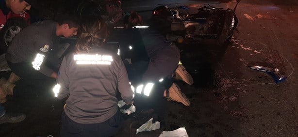 Motociclista choca contra auto en Soledad de Doblado termina el hospital 