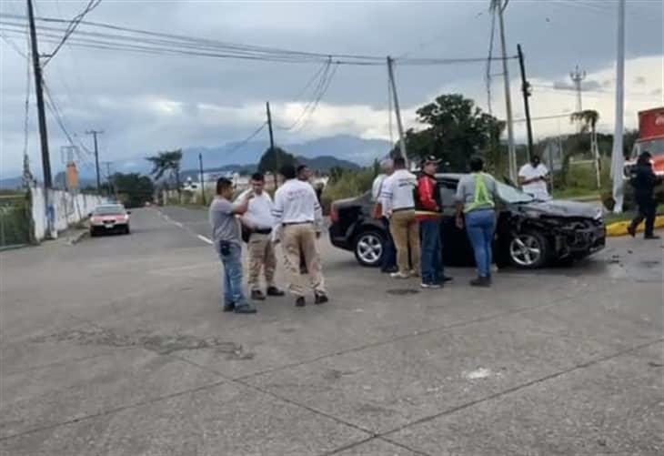 Se registra percance automovilístico en Martínez de la Torre