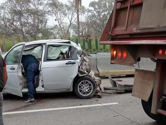 Se registra carambola en la autopista Puebla-Veracruz