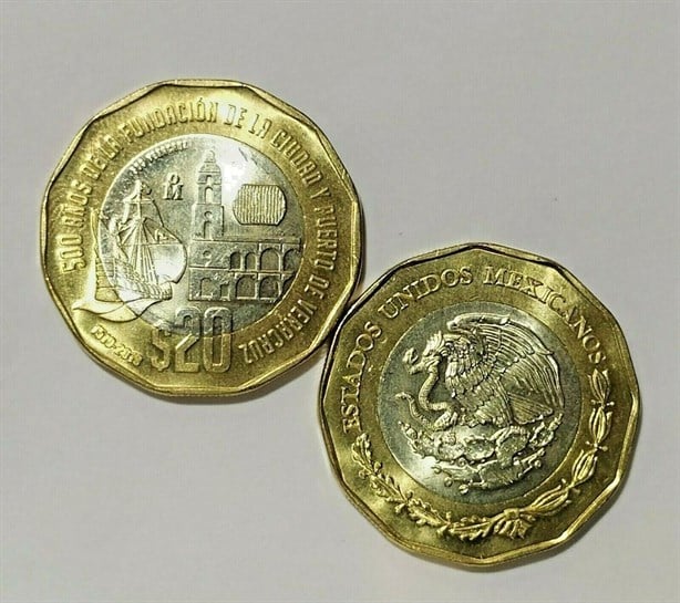 Esto te podrían pagar por la moneda conmemorativa de los 500 años de Veracruz
