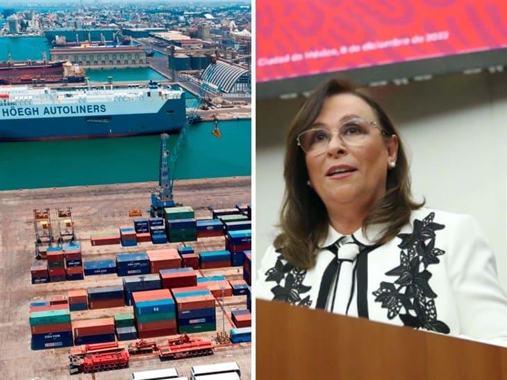 Veracruz, sede del comercio exterior en México y el mundo: Rocío Nahle