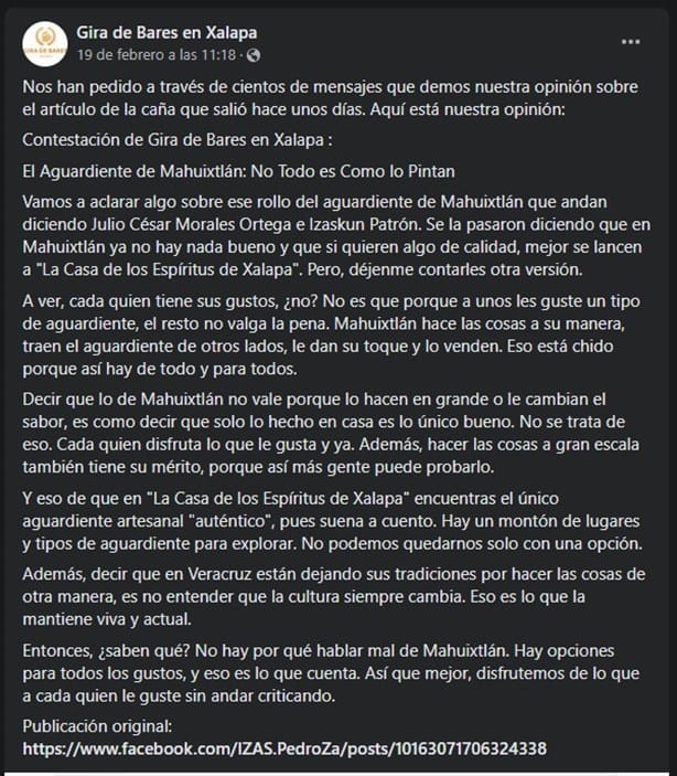 ¿La caña de Mahuixtlán no es de Mahuixtlán? Legendaria bebida abre debate en redes sociales