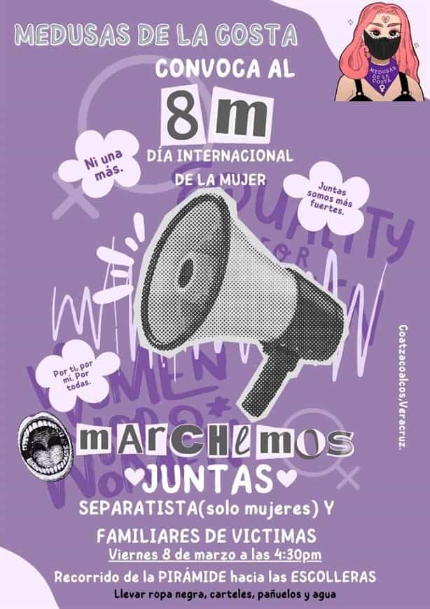 Día Internacional de la Mujer: anuncian estas movilizaciones para el M8 en Coatzacoalcos