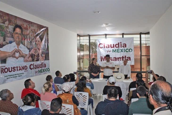 Inauguran la oficina del movimiento Claudia Por México en Misantla