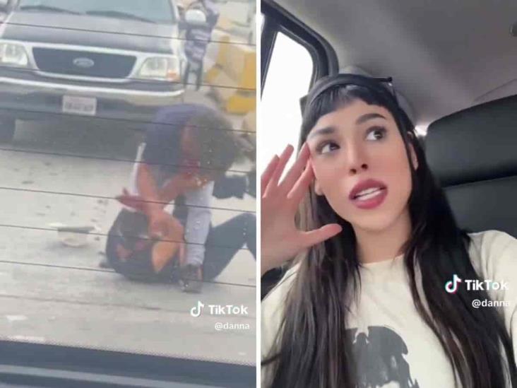 Fue épico; Danna Paola presencia pelea callejera entre ambulantes (+Video)