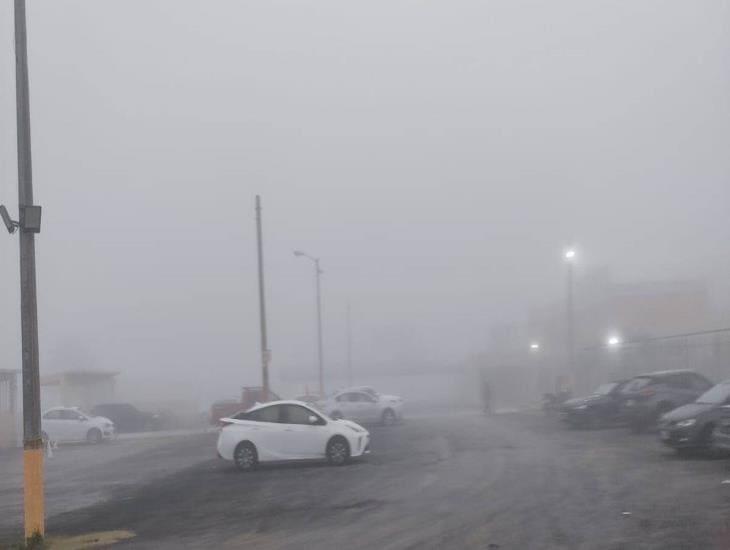 Frente frío 37 provoca densa niebla sobre Veracruz y Boca del Río