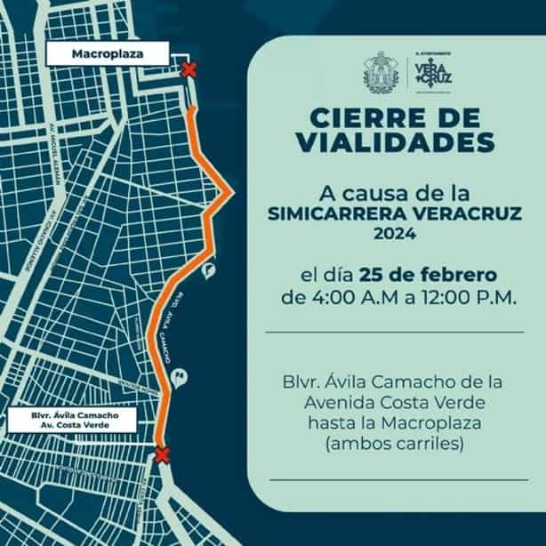 Estas son las alternativas viales por el cierre del bulevar de Veracruz el fin de semana