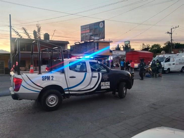 Joven vendedora es atropellada por un motociclista en Chocamán