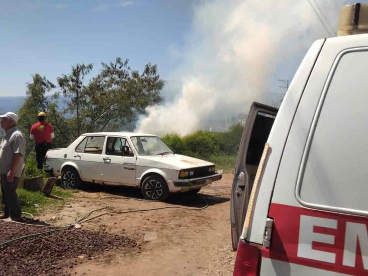 Incendio de pastizal causa alarma en colonia de Xalapa