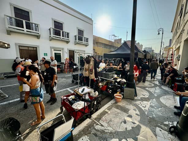 Estas son las calles cerradas en el centro de Veracruz por grabación de serie Bandidos