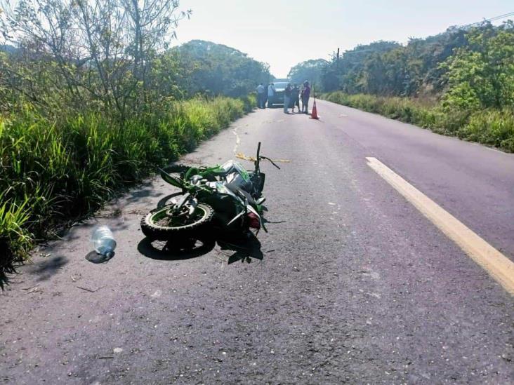 ¡Trágico accidente! Motociclista pierde la vida en la carretera Cardel-Nautla