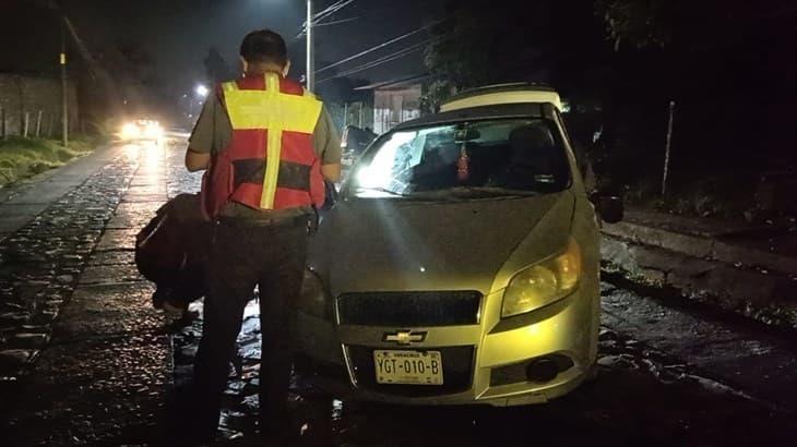 Choque y volcadura deja una persona lesionada en Fortín