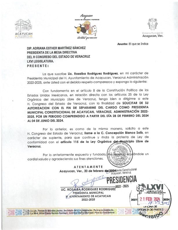 Rosalba Rodríguez, alcaldesa de Acayucan solicita licencia para dejar el cargo ¿quién la supliría?