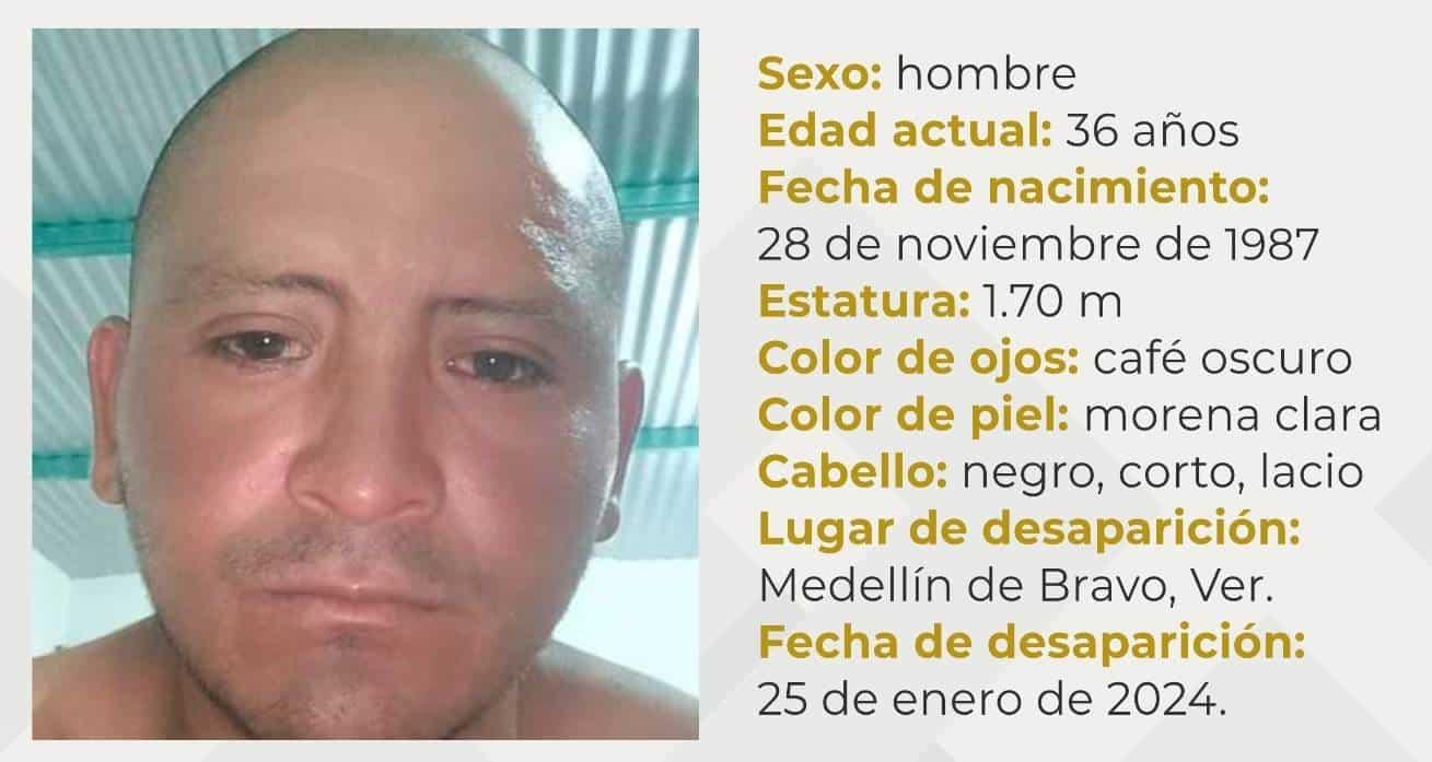 Arturo Carmona Salgado desapareció en Medellín de Bravo, Veracruz