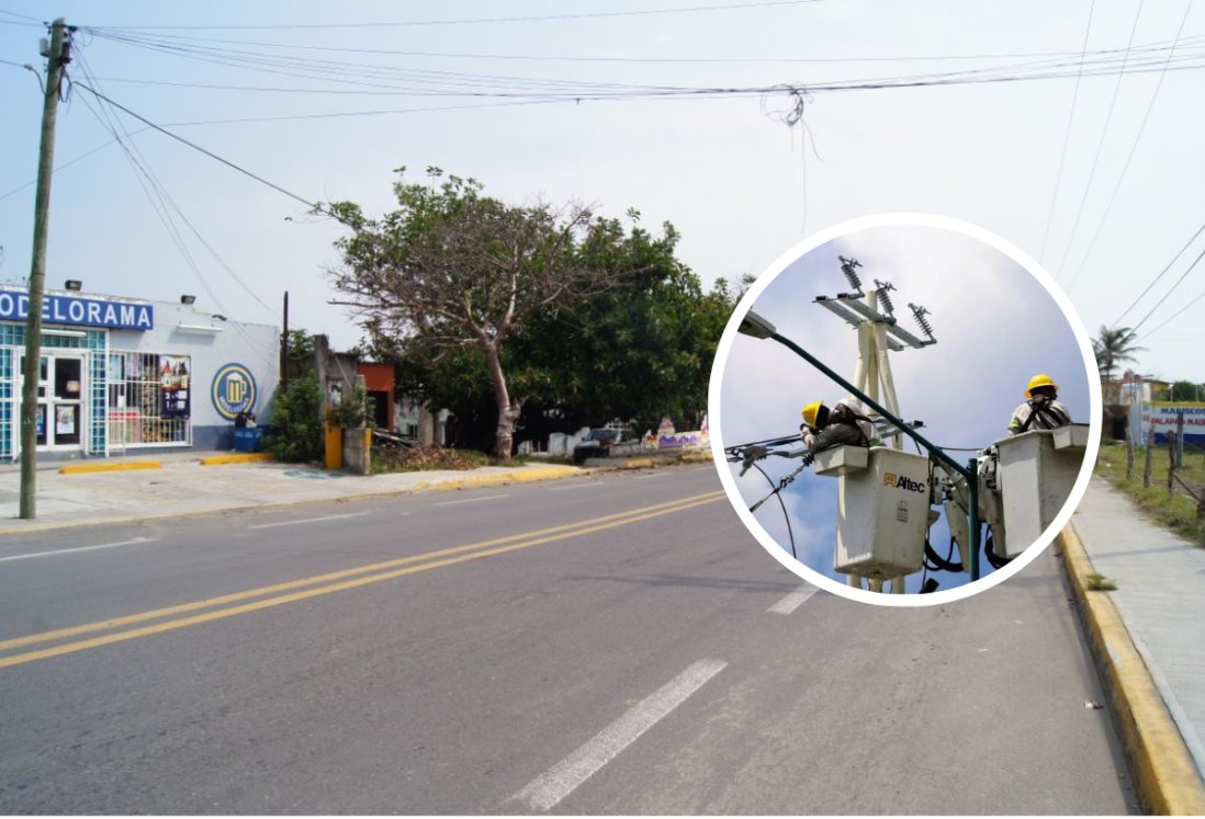Suspenderán energía eléctrica en Antón Lizardo por mantenimiento, informa CFE