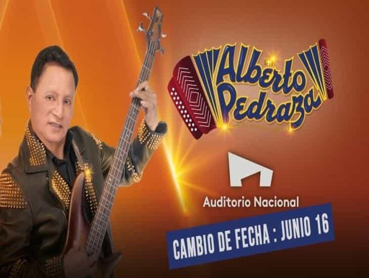 Alberto Pedraza cambia fecha de concierto en Auditorio Nacional