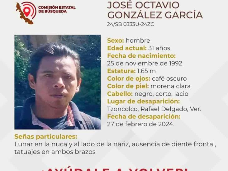 Joven es reportado como desaparecido en Rafael Delgado; piden ayuda para encontrarlo