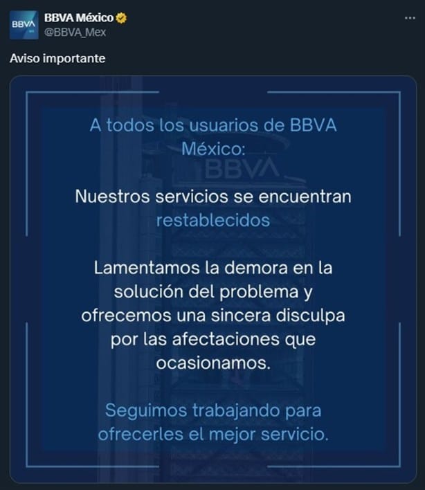 ¿También te tocó? Se les cayó el sistema en BBVA