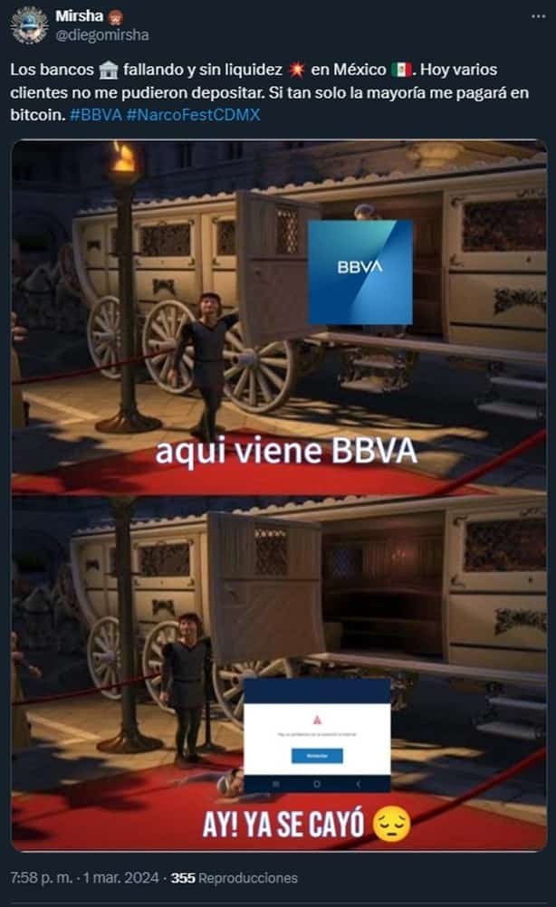 ¿También te tocó? Se les cayó el sistema en BBVA