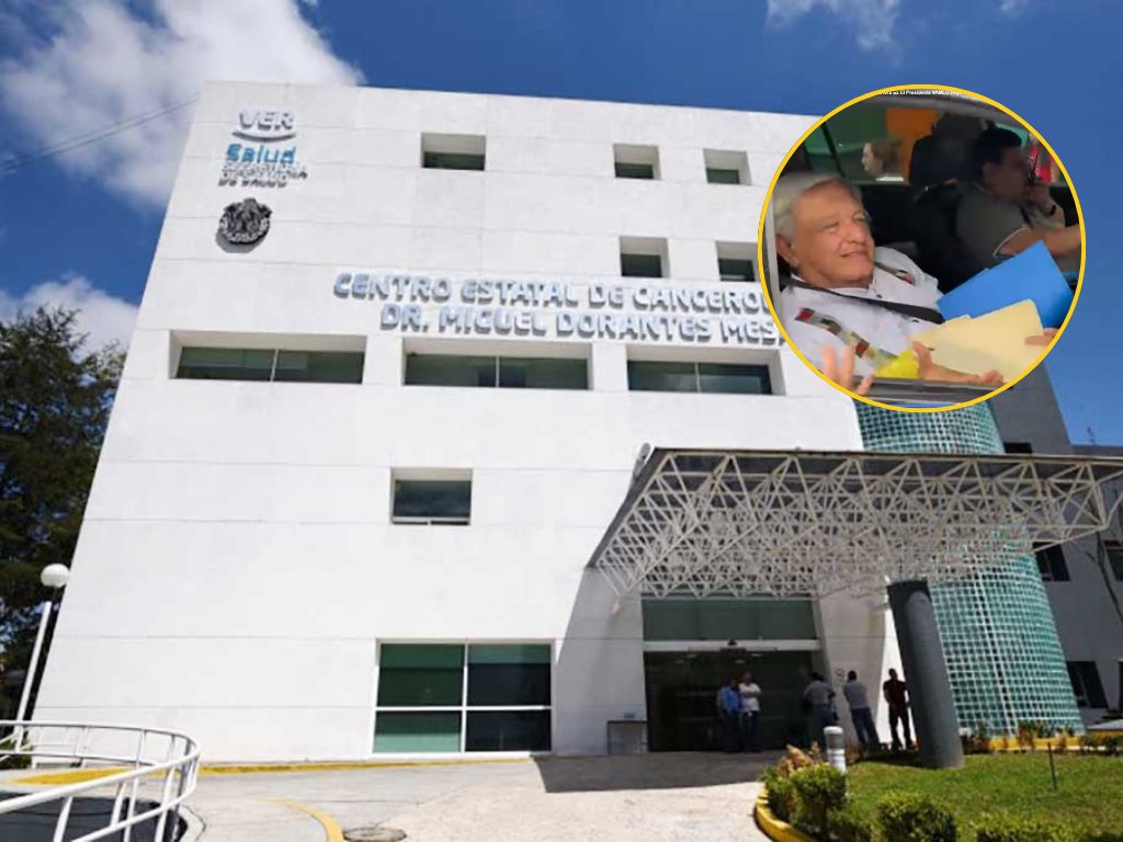 AMLO visita el Centro de Cancerología de Xalapa y se reúne con autoridades de Salud | VIDEO