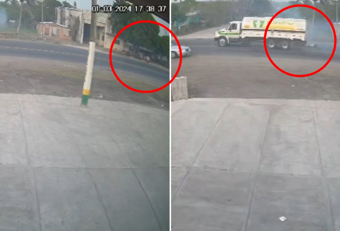 Captan momento del atropellamiento de septuagenario en localidad la Gloria, Medellín de Bravo | VIDEO