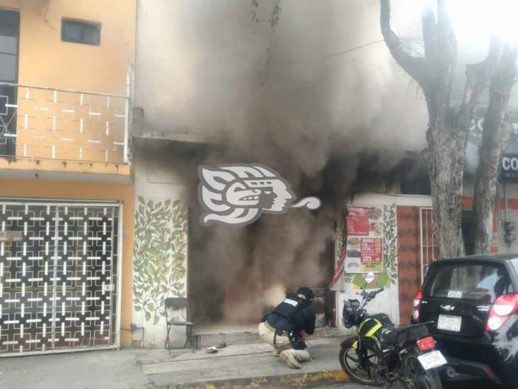 Incendio en una cocina económica en la colonia Venustiano Carranza