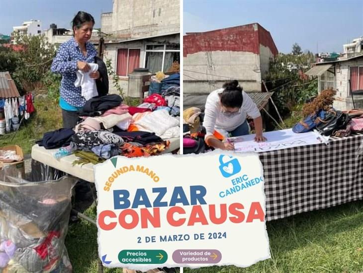Hacen bazar con causa en Xalapa y nadie llega a apoyar (+Video) 