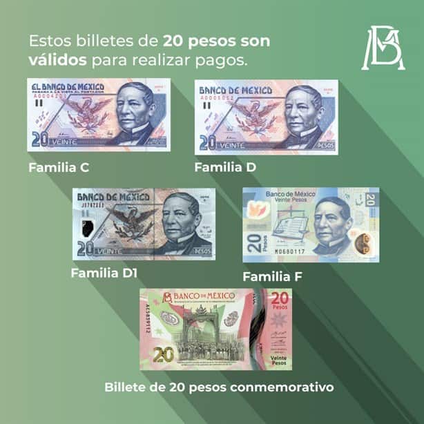 ¿Billetes de 20 pesos ya tienen fecha para decir adiós?