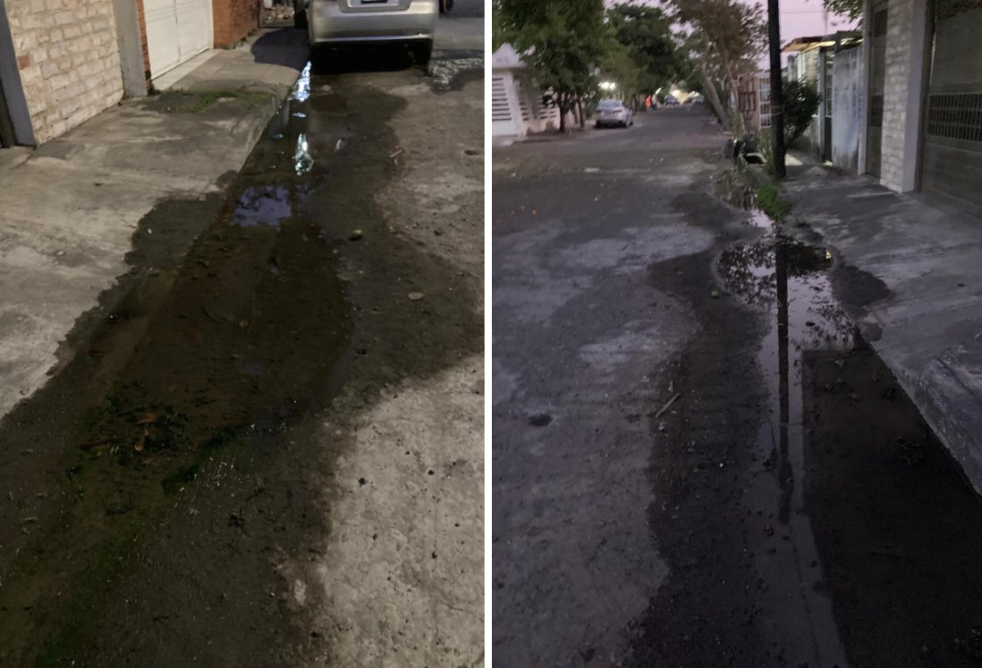 Se multiplican las fugas de agua en Lomas del Coyol, Veracruz