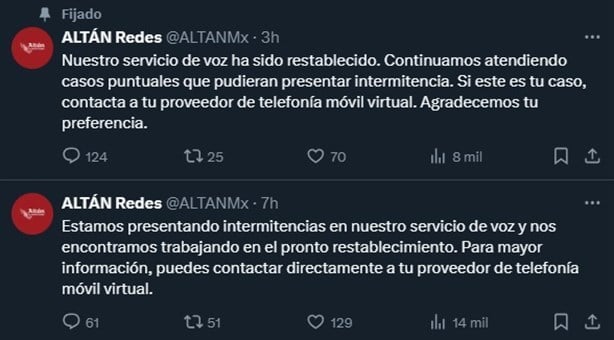 ¿Sin señal de Bait? Red Altán falla a nivel nacional