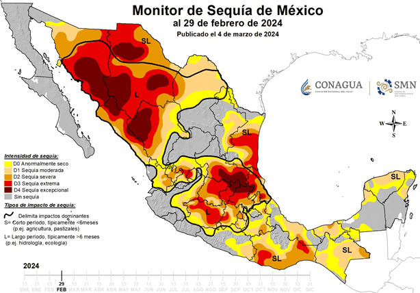 Estos son los municipios de Veracruz con sequía excepcional