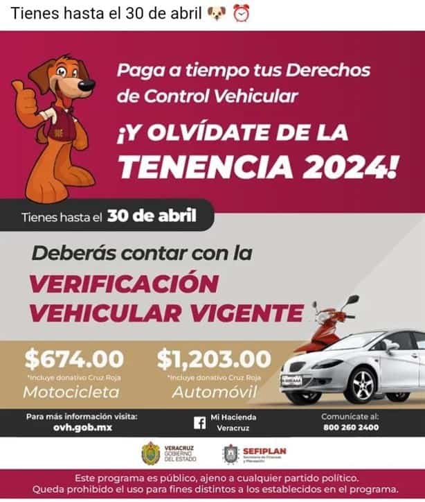 Derecho Vehicular 2024: este es el beneficio durante marzo en Veracruz