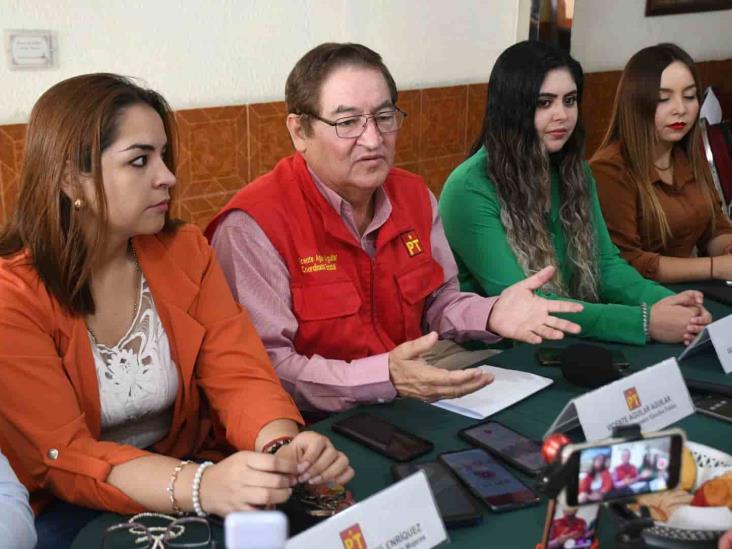 La población prefiere, por mucho, que siga la transformación: PT Veracruz