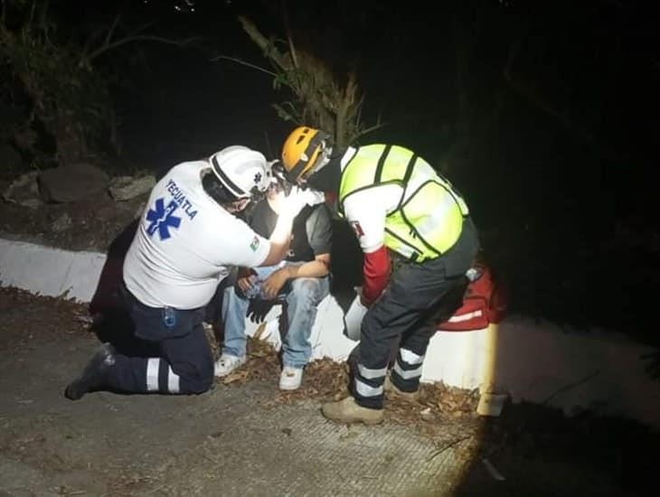 Accidente de moto deja dos lesionados en Yecuatla