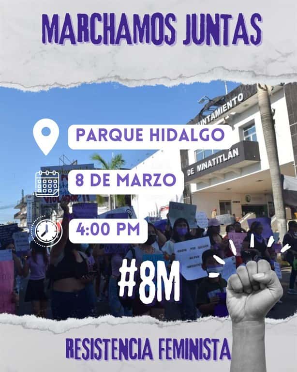 Marcha 8M: estas movilizaciones habrá este viernes en el sur de Veracruz