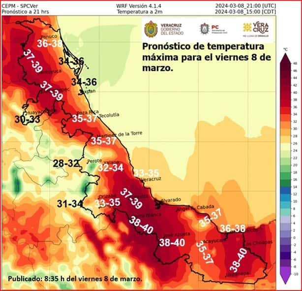 A esta hora las rachas del norte en Veracruz serán más intensas este sábado