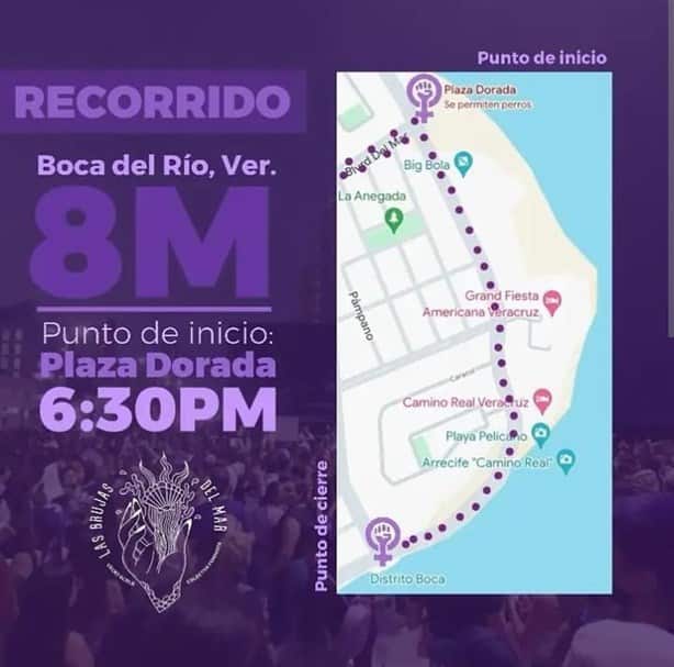 Cierres viales por marchas del 8M en Veracruz; estas son las vías alternas