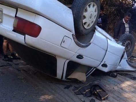 Volcadura de auto deja 4 lesionados en Camerino Mendoza