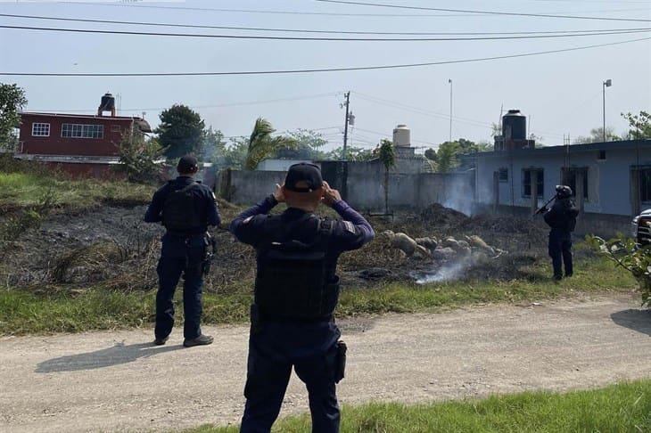 Se registra incendio de pastizal en colonia de Vega de Alatorre