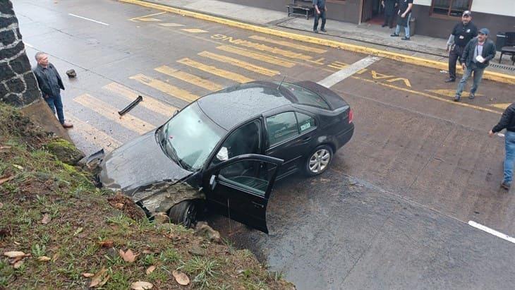 Se registra choque en la avenida Maestros Veracruzanos de Xalapa