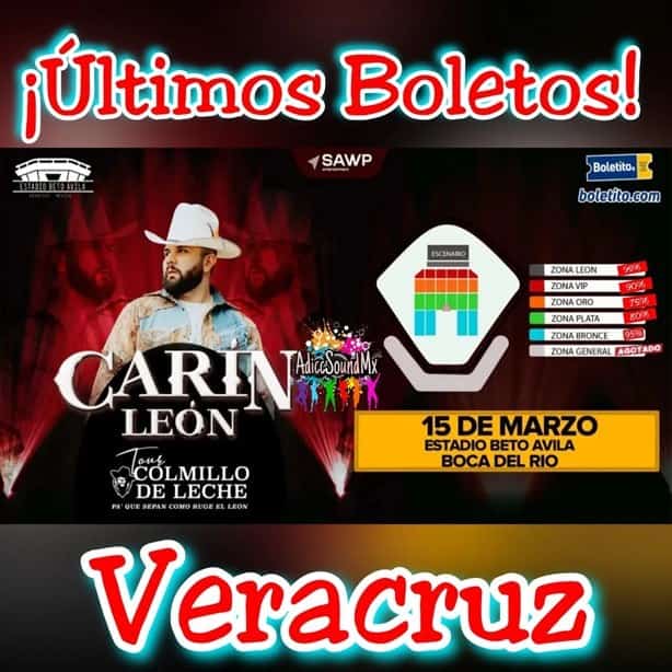 Concierto de Carín León en Veracruz: ¿Cuántos boletos quedan?