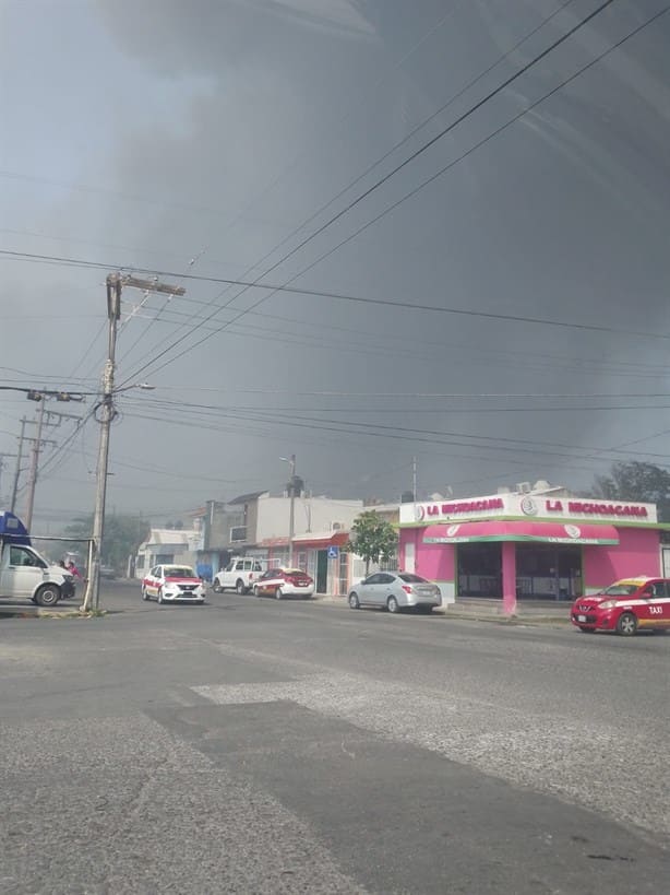 Incendio que dejó densa nube de humo en carretera de Veracruz está casi controlado: PC
