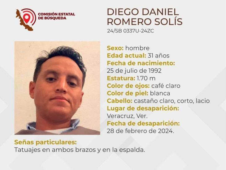 Familiares llevan dos semanas buscando a Diego Daniel desaparecido en Veracruz