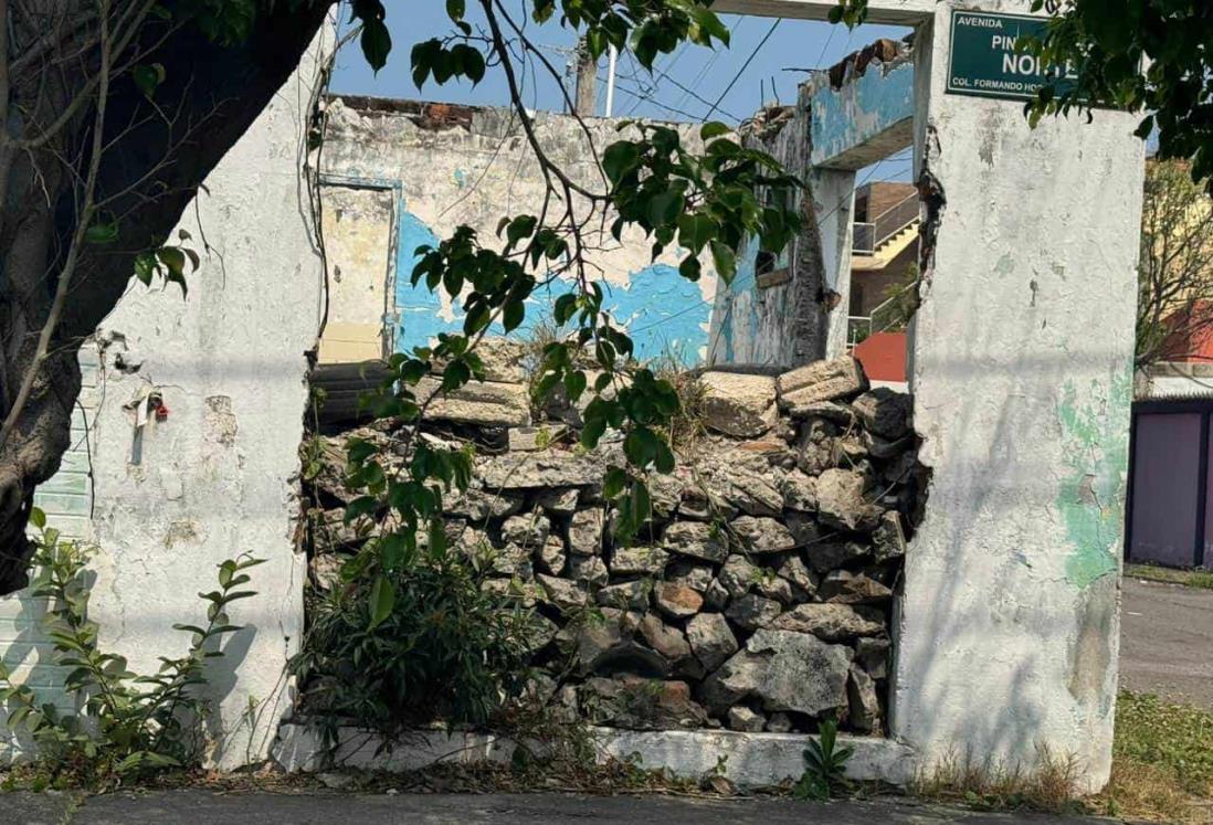 Se quejan por basurero clandestino en casa abandonada en Veracruz